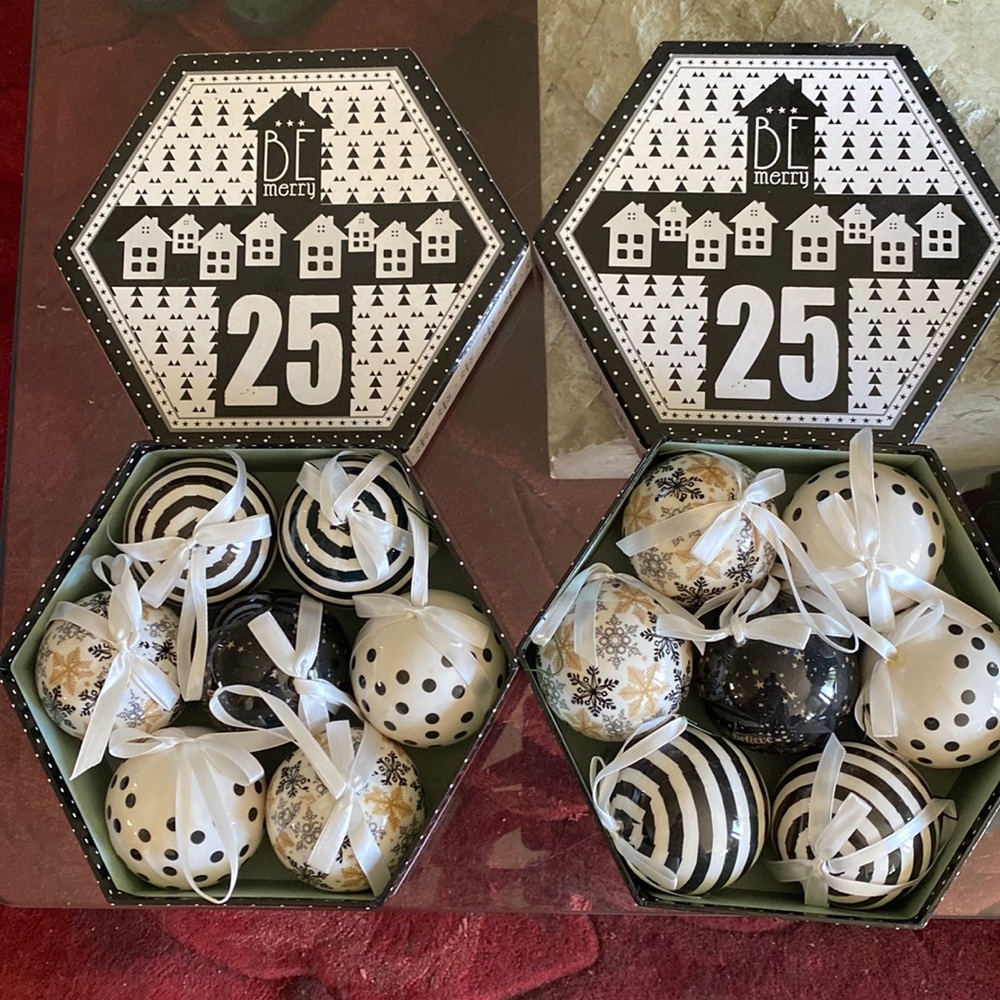Be Merry Christmas ball ornaments